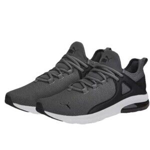 PUMA Electron 2.0 Shoes Mens Sz 8 Flat Dark Grey Minimalist Athletic Sneakers